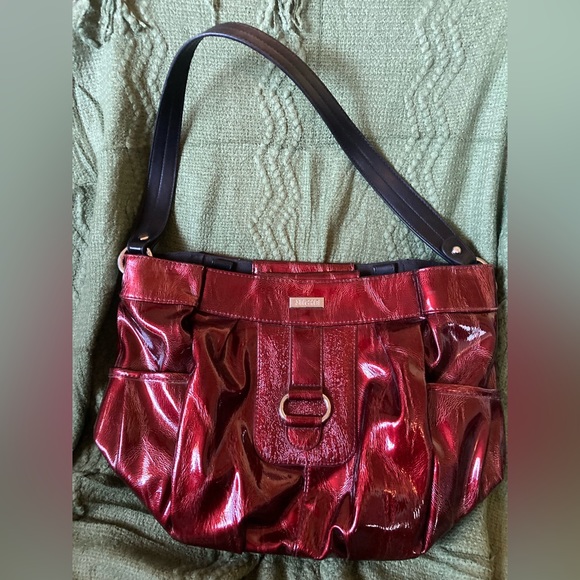 Red Miche Bag, Handle is included. Never Used, Smoke free home. - Picture 1 of 3